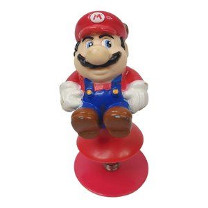 1989 Nintendo Super Mario Bros Spring Popper Figure Racoon Tail Jumper Vintage